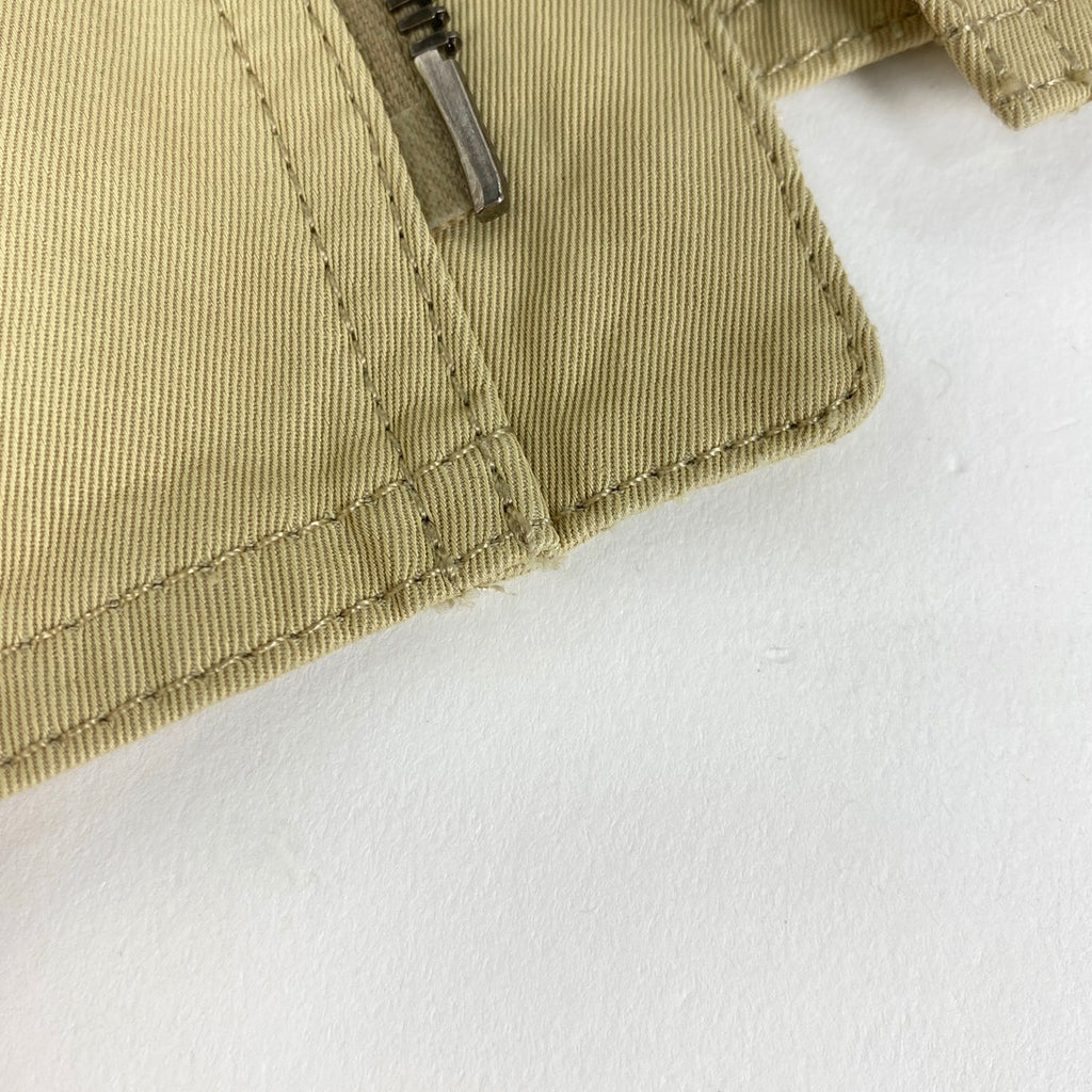メゾン マルジェラ ジップアップ ジャケット アウター シャツジャケット 綿 レーヨン ベージュ メンズ 【中古】brapp