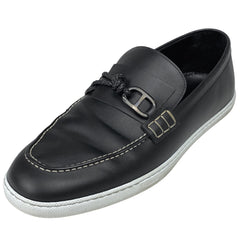 エルメス モカシン イグナシオ シェーヌダンクル デッキシューズ 靴 モカシン レザー ブラック メンズ 【中古】brapp