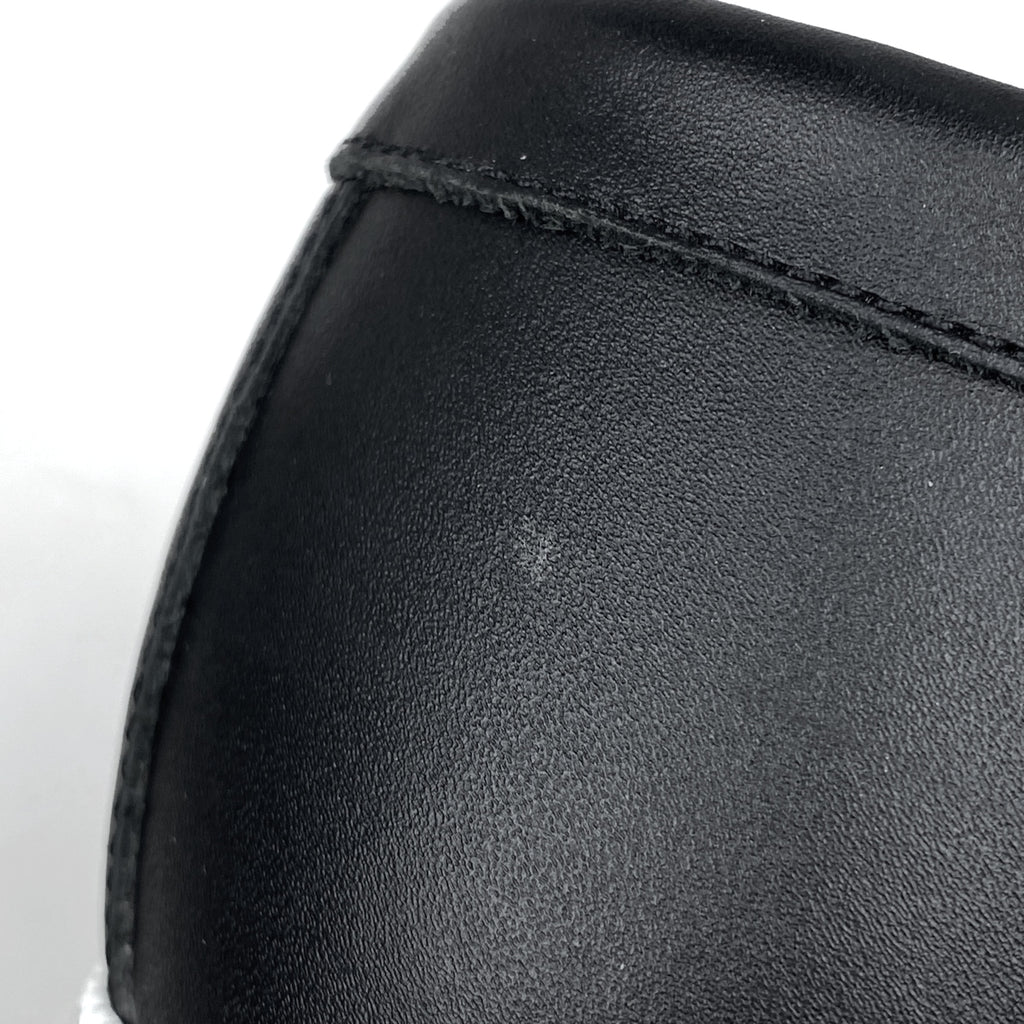 エルメス モカシン イグナシオ シェーヌダンクル デッキシューズ 靴 モカシン レザー ブラック メンズ 【中古】brapp