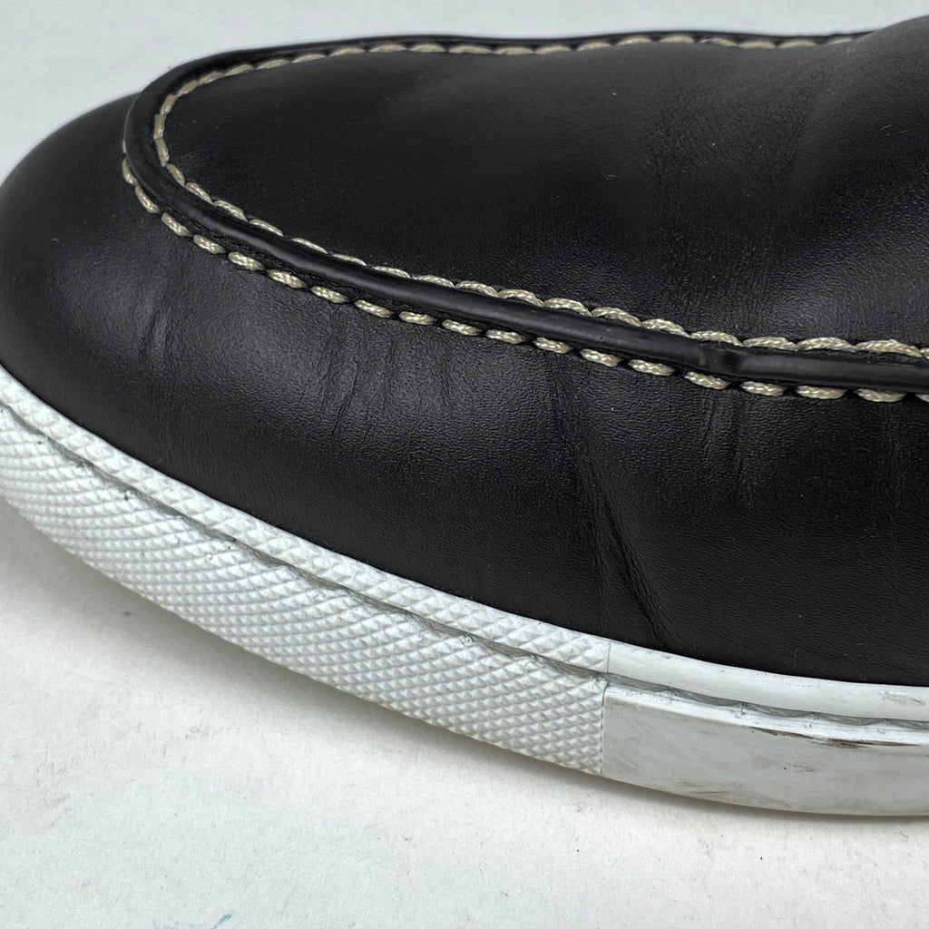エルメス モカシン イグナシオ シェーヌダンクル デッキシューズ 靴 モカシン レザー ブラック メンズ 【中古】brapp