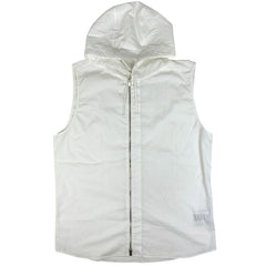 エルメス ノースリーブ ジップアップ パーカー フーディ トップス パーカー 綿 ホワイト メンズ 【中古】brapp