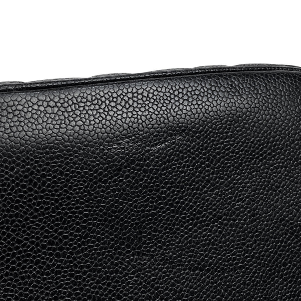 シャネル 復刻トート ハンドバッグ ココマーク トートバッグ キャビアスキン ブラック A01804 レディース 【中古】brbag