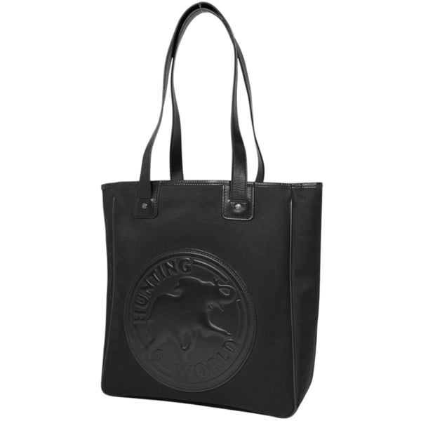ハンティングワールド　トートバッグ　キャンバス　ビッグロゴ　肩掛け可能 ハンティングワールド トートバッグ キャンバス ビッグロゴ 肩掛け可能