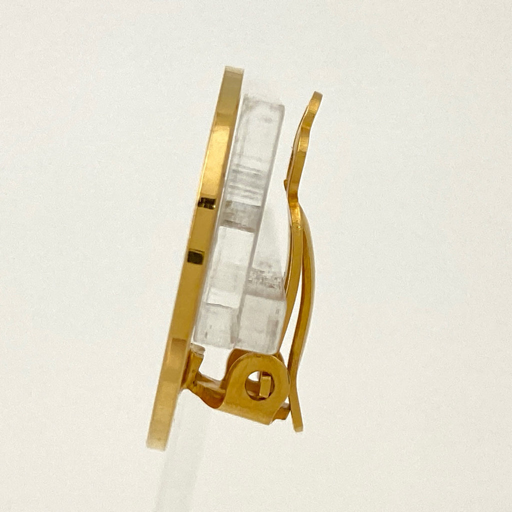 エルメス セリエ イヤリング コイン ラウンド 丸型 イヤリング GP ゴールド レディース 【中古】bracc