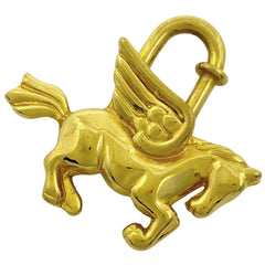 エルメス ペガサス バッグチャーム 1993年 限定 カデナ ペンダントトップ バッグチャーム GP ゴールド レディース 【中古】brbag