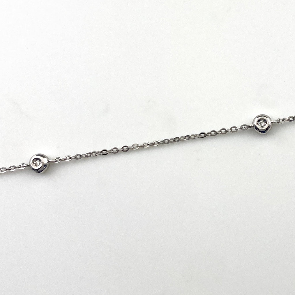 メレダイヤ デザインネックレス WG ホワイトゴールド ペンダント ネックレス K18 WG ダイヤモンド レディース 【中古】nbjwl