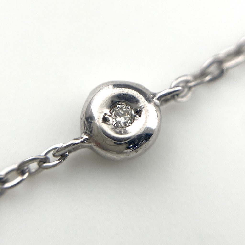 メレダイヤ デザインネックレス WG ホワイトゴールド ペンダント ネックレス K18 WG ダイヤモンド レディース 【中古】nbjwl