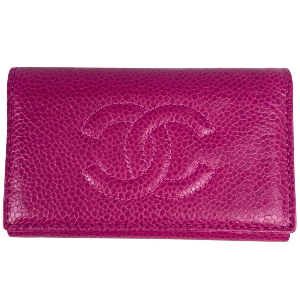 シャネル　キャビアスキン　ココマークキーケース SALE＊CHANEL シャネル ココマークキャビアスキン5連 キーケース