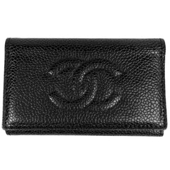 シャネル ココマーク 6連 キーケース キーフック キーケース キャビアスキン ブラック A01439 レディース 【中古】brbag