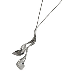 ティファニー ダブル オーキッド ドロップ ネックレス スイング ペンダント ネックレス シルバー925 シルバー レディース 【中古】bracc