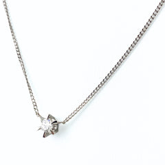 メレダイヤ デザインネックレス プラチナ ペンダント ネックレス Pt900 Pt850 ダイヤモンド レディース 【中古】nbjwl