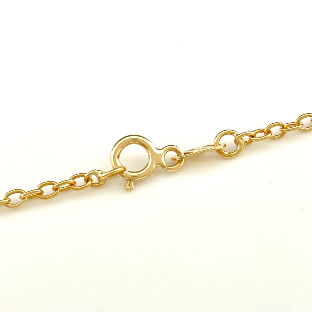 メレダイヤ デザインネックレス YG イエローゴールド ペンダント ネックレス 750 ダイヤモンド レディース 【中古】nbjwl