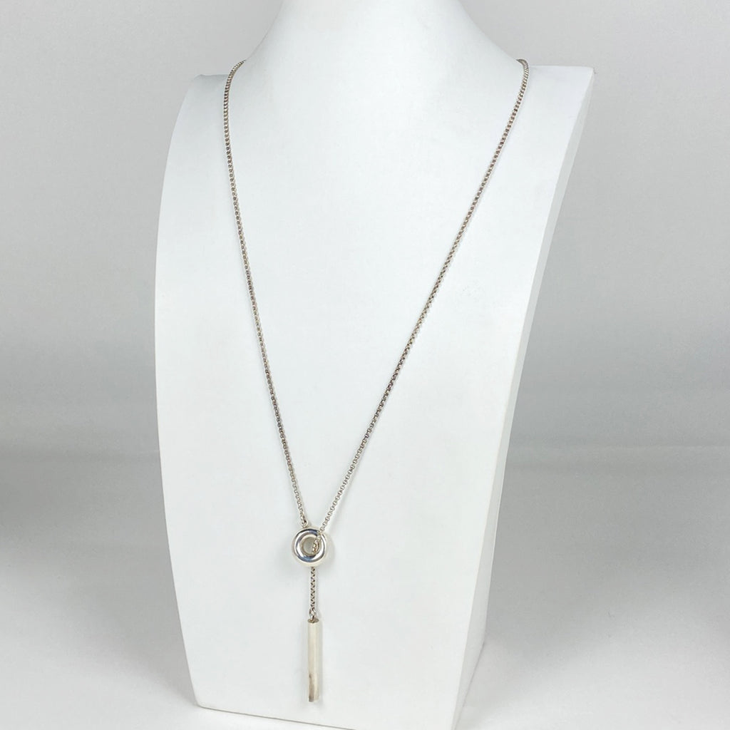 ジョージジェンセン ペンデュラム　ネックレス ロング ネックレス シルバー925 シルバー レディース 【中古】bracc