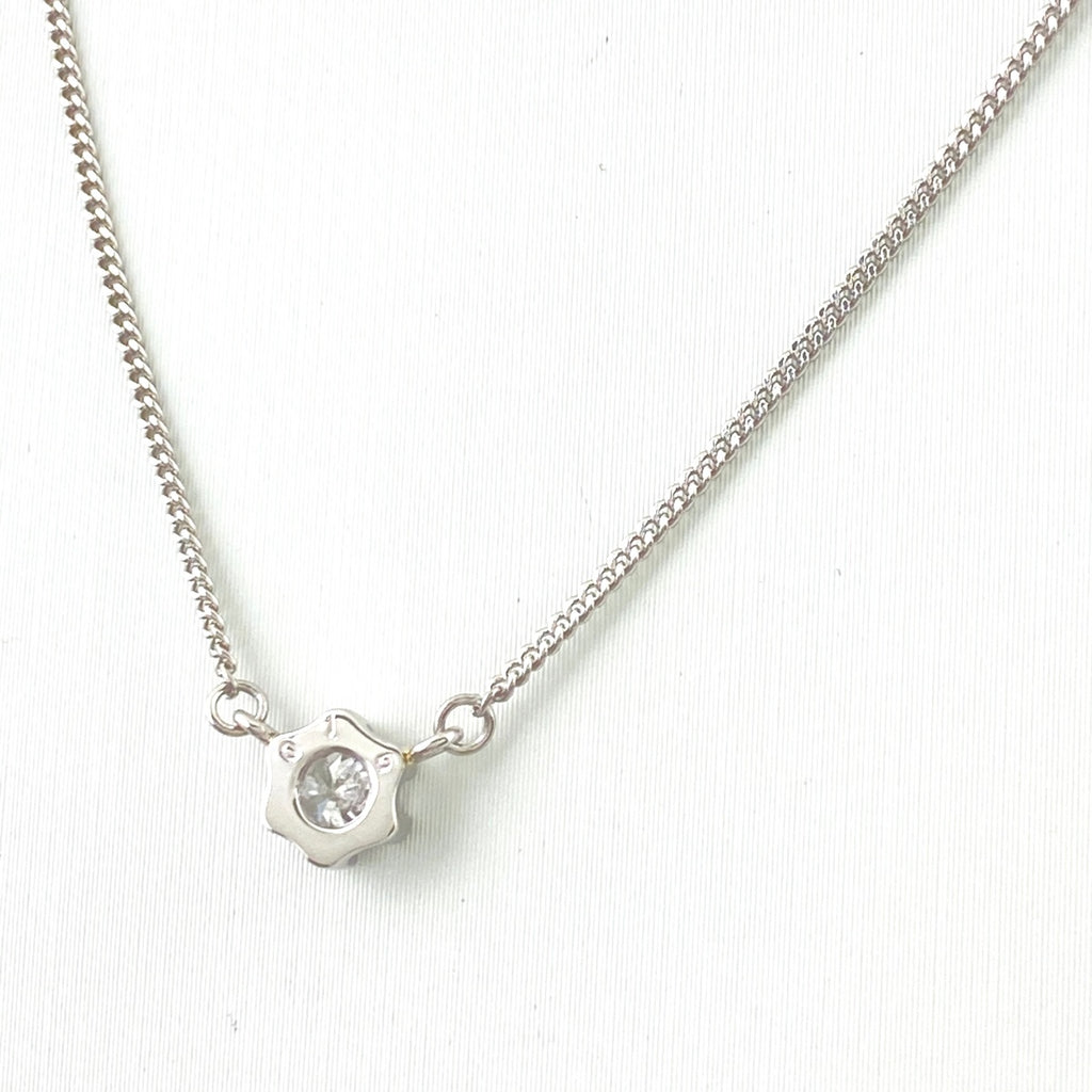 メレダイヤ デザインネックレス プラチナ ペンダント ネックレス Pt850 ダイヤモンド レディース 【中古】nbjwl
