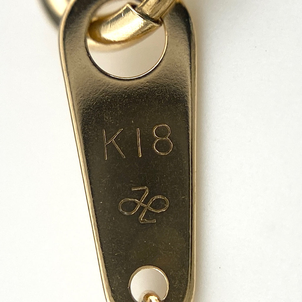 メレダイヤ デザインネックレス YG イエローゴールド ペンダント ネックレス K18 ダイヤモンド レディース 【中古】nbjwl