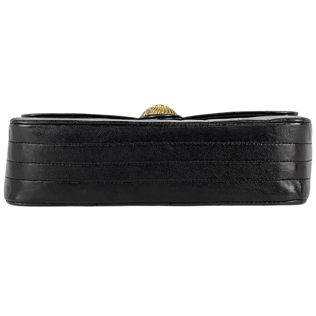 シャネル ココマーク チェーン ショルダーバッグ マドモアゼル ショルダーバッグ レザー ブラック レディース 【中古】brbag