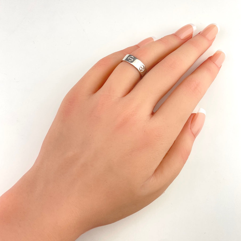 カルティエ ラブ リング プラチナ 指輪 リング 9号 Pt950 レディース 【中古】brjwl
