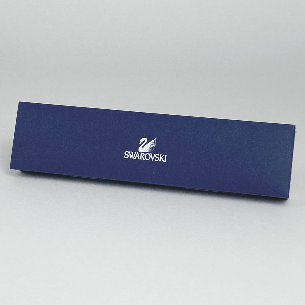 スワロフスキー クリスタル デザイン ブレスレット 腕輪 ハートモチーフ ブレスレット GP ゴールド ブルー レディース 【中古】bracc