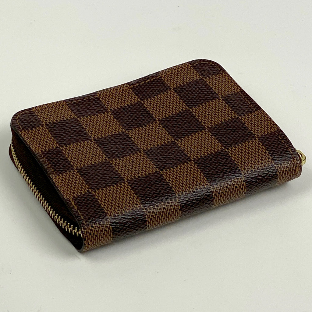 ルイ・ヴィトン ジッピー コインパース 小銭入れ ラウンドファスナー カード入れ カードケース コインケース ダミエ ブラウン N63070 レディース 【中古】brbag