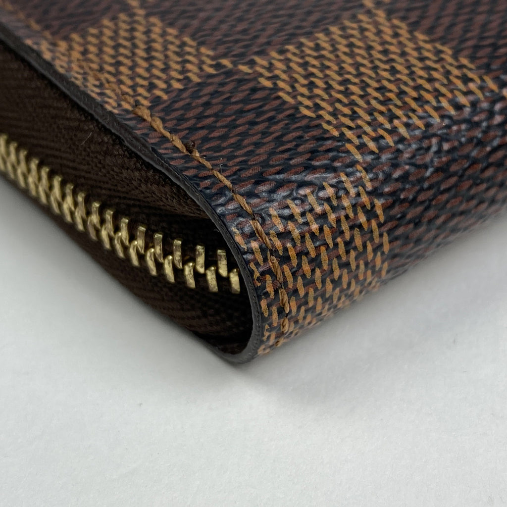 ルイ・ヴィトン ジッピー コインパース 小銭入れ ラウンドファスナー カード入れ カードケース コインケース ダミエ ブラウン N63070 レディース 【中古】brbag