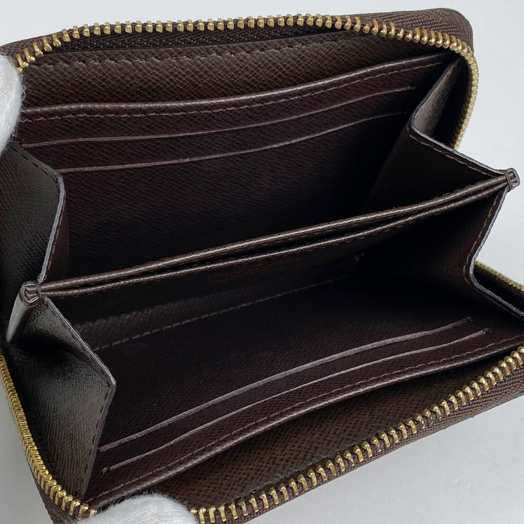 ルイ・ヴィトン ジッピー コインパース 小銭入れ ラウンドファスナー カード入れ カードケース コインケース ダミエ ブラウン N63070 レディース 【中古】brbag