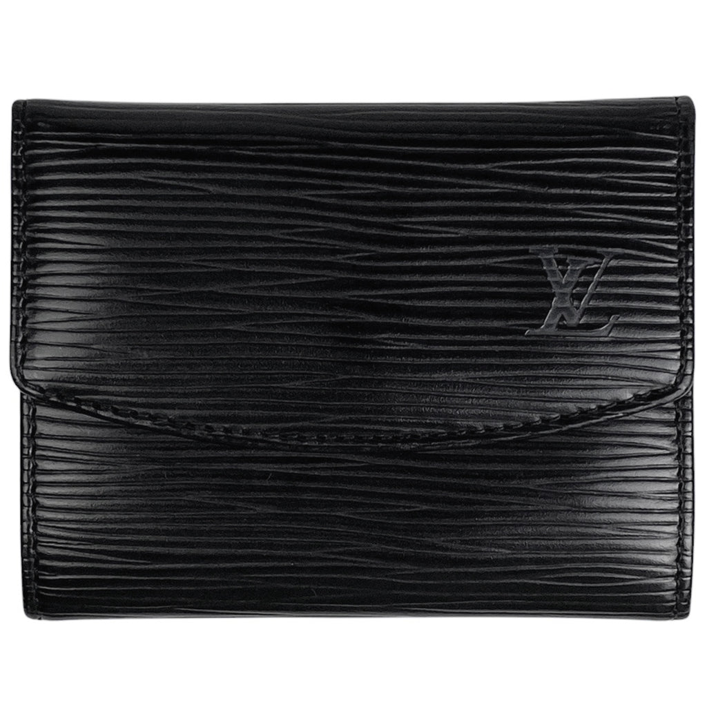 ルイ・ヴィトン ポルト モネ サーンプル 小銭入れ カード入れ コインケース エピ ノワール (ブラック) M63412 レディース 【中古】brbag