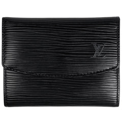 ルイ・ヴィトン ポルト モネ サーンプル 小銭入れ カード入れ コインケース エピ ノワール (ブラック) M63412 レディース 【中古】brbag