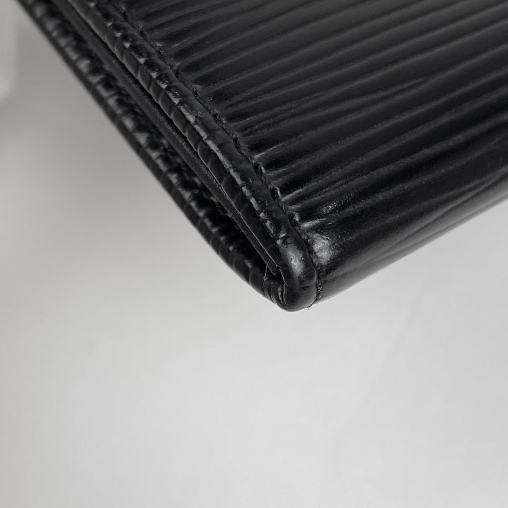 ルイ・ヴィトン ポルト モネ サーンプル 小銭入れ カード入れ コインケース エピ ノワール (ブラック) M63412 レディース 【中古】brbag