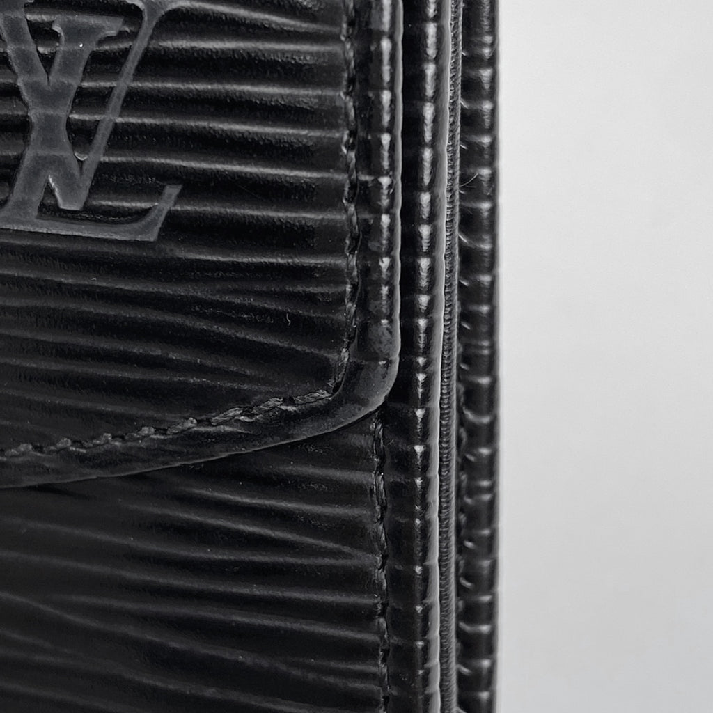 ルイ・ヴィトン ポルト モネ サーンプル 小銭入れ カード入れ コインケース エピ ノワール (ブラック) M63412 レディース 【中古】brbag