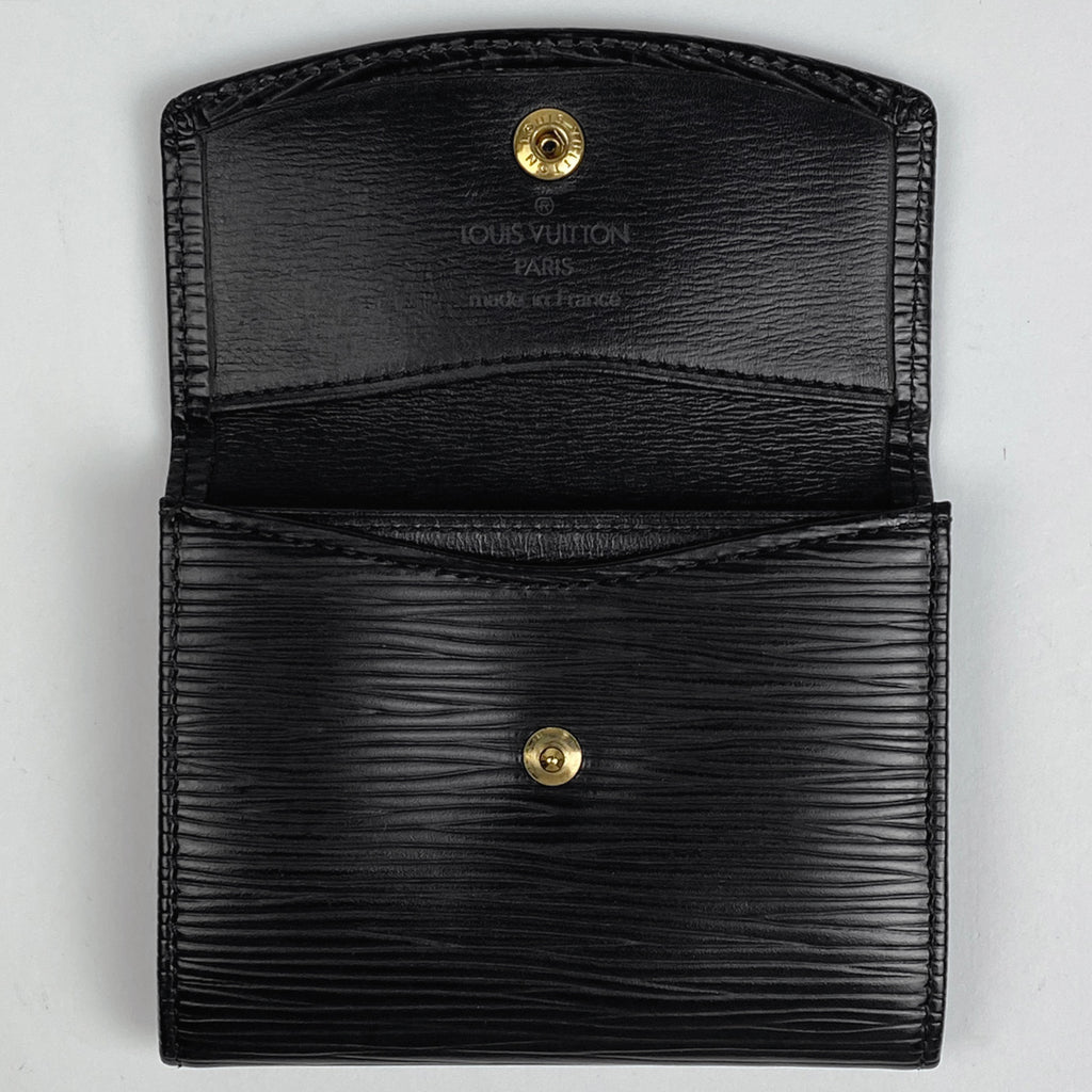 ルイ・ヴィトン ポルト モネ サーンプル 小銭入れ カード入れ コインケース エピ ノワール (ブラック) M63412 レディース 【中古】brbag