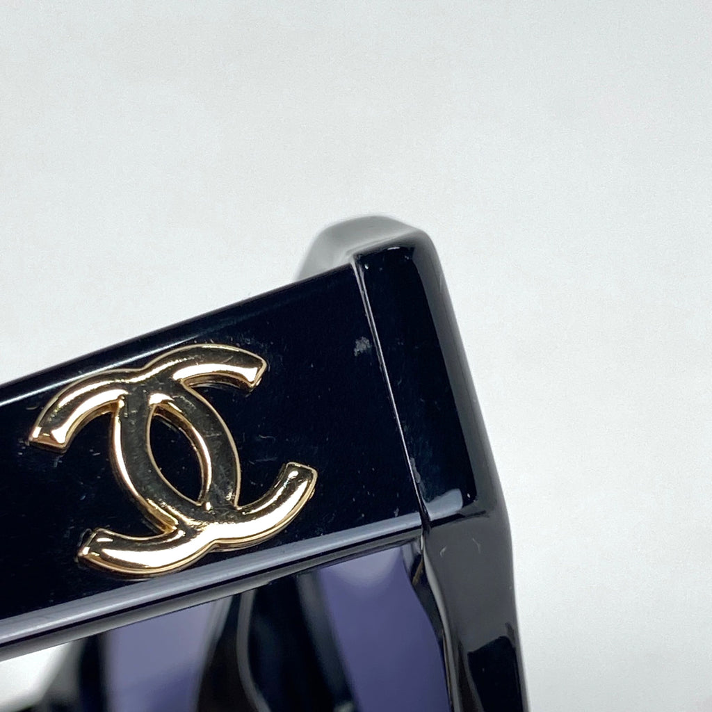 シャネル ココマーク サングラス アイウェア サングラス プラスチック ブラック 01452 レディース 【中古】brbag