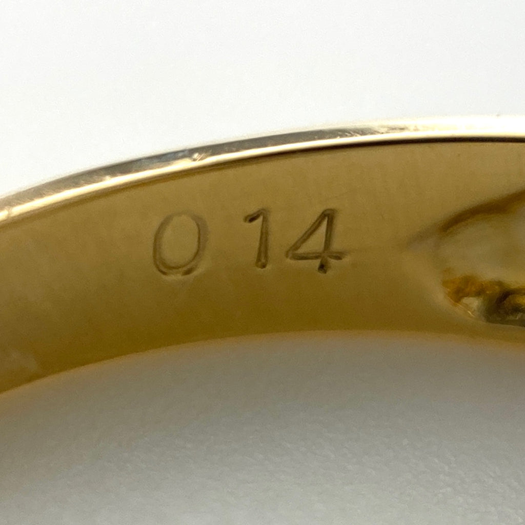 ダイヤモンド デザインリング プラチナ YG イエローゴールド 指輪 リング 10.5号 Pt900 K18 ダイヤモンド レディース 【中古】nbjwl