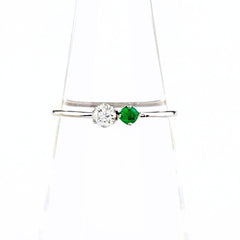 リメイク エメラルド デザインリング リング 11号 Pt950 エメラルド ダイヤモンド レディース ノンブランドジュエリーnbjwl