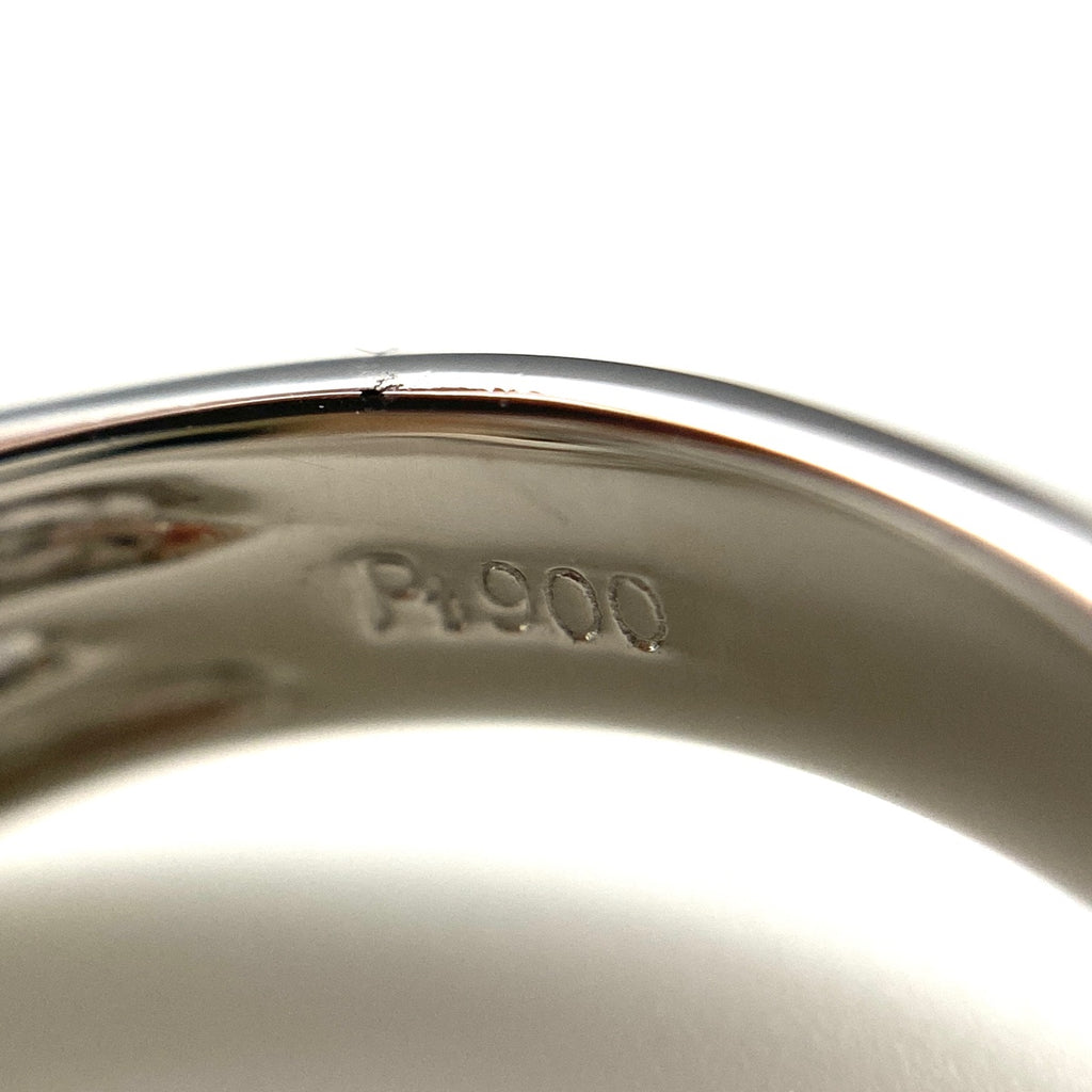 メレダイヤ デザインリング プラチナ 指輪 リング 13号 Pt900 ダイヤモンド レディース 【中古】nbjwl