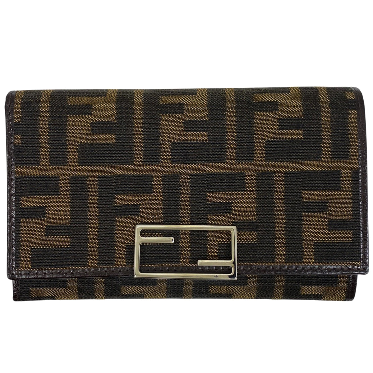 フェンディ FENDI 財布 三つ折り ズッカ柄 キャンバス地