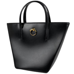 カルティエ パンテール ハンドバッグ ショルダーバッグ ハンドバッグ レザー ブラック レディース 【中古】brbag