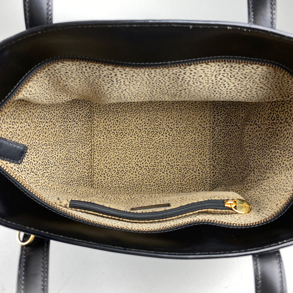 カルティエ パンテール ハンドバッグ ショルダーバッグ ハンドバッグ レザー ブラック レディース 【中古】brbag