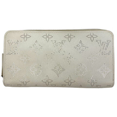 ルイ・ヴィトン ジッピーウォレット ラウンドファスナー モノグラムプリント 長財布 モノグラムマヒナ ホワイト レディース 【中古】brbag
