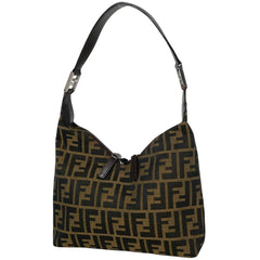 フェンディ ズッカ柄 ショルダーバッグ ワンショルダー ハンドバッグ ショルダーバッグ キャンバス ブラウン レディース 【中古】brbag