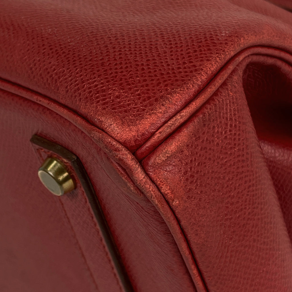 エルメス バーキン 35 ハンドバッグ レッド 〇Y レディース 【中古】brbag