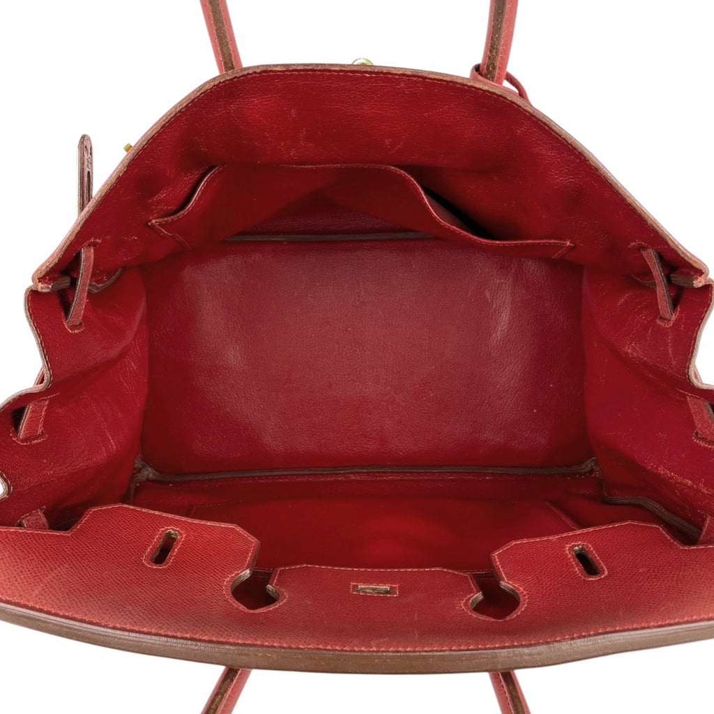 エルメス バーキン 35 ハンドバッグ レッド 〇Y レディース 【中古】brbag