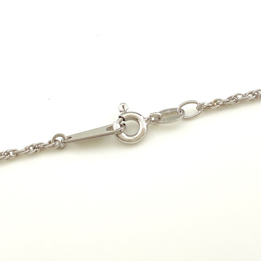 サファイア デザインネックレス プラチナ ペンダント メレダイヤ ペンダント ネックレス Pt950 Pt850 サファイア レディース 【中古】nbjwl