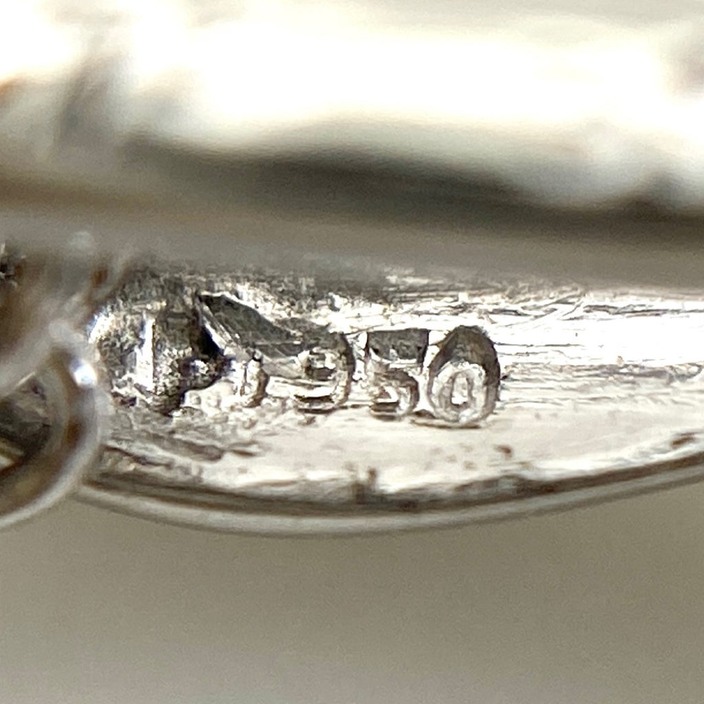 サファイア デザインネックレス プラチナ ペンダント メレダイヤ ペンダント ネックレス Pt950 Pt850 サファイア レディース 【中古】nbjwl