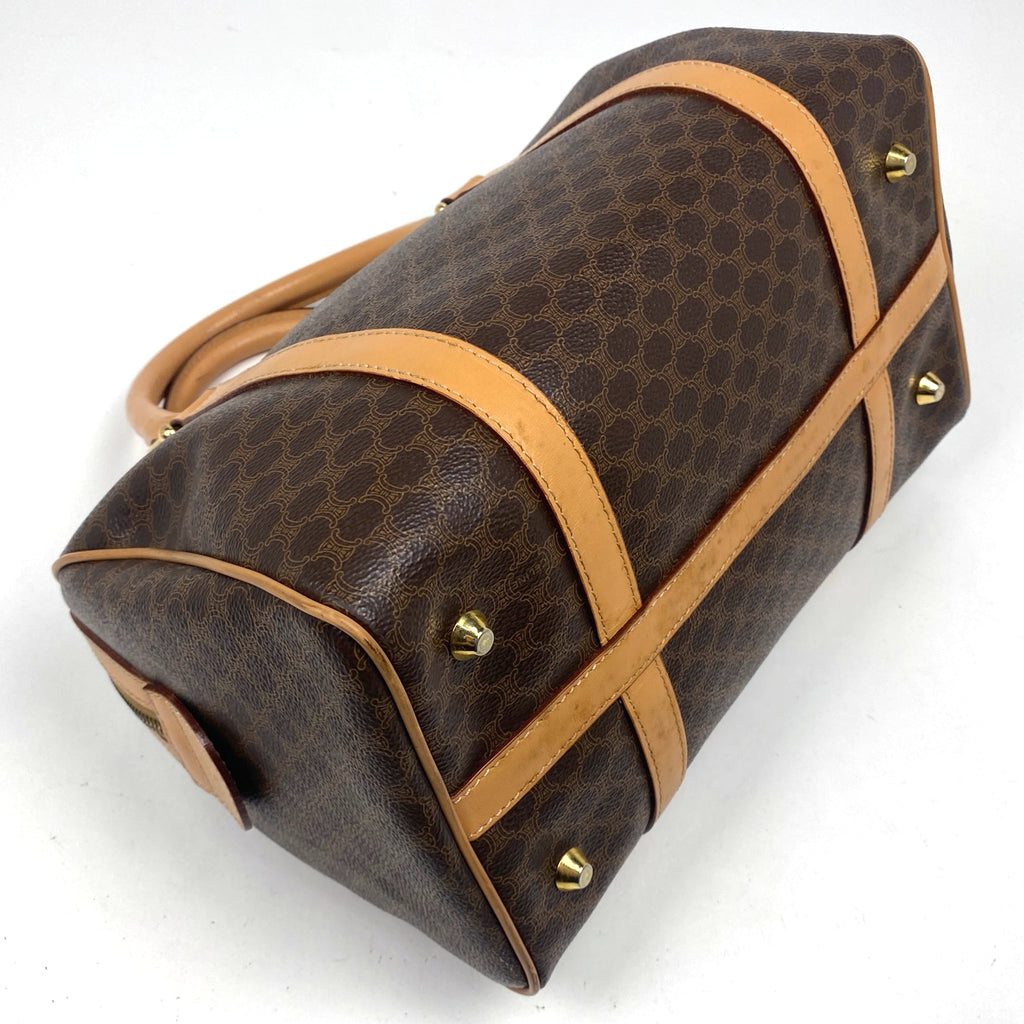 セリーヌ マカダム柄 ハンドバッグ ロゴ ハンドバッグ コーティングキャンバス ブラウン レディース 【中古】brbag