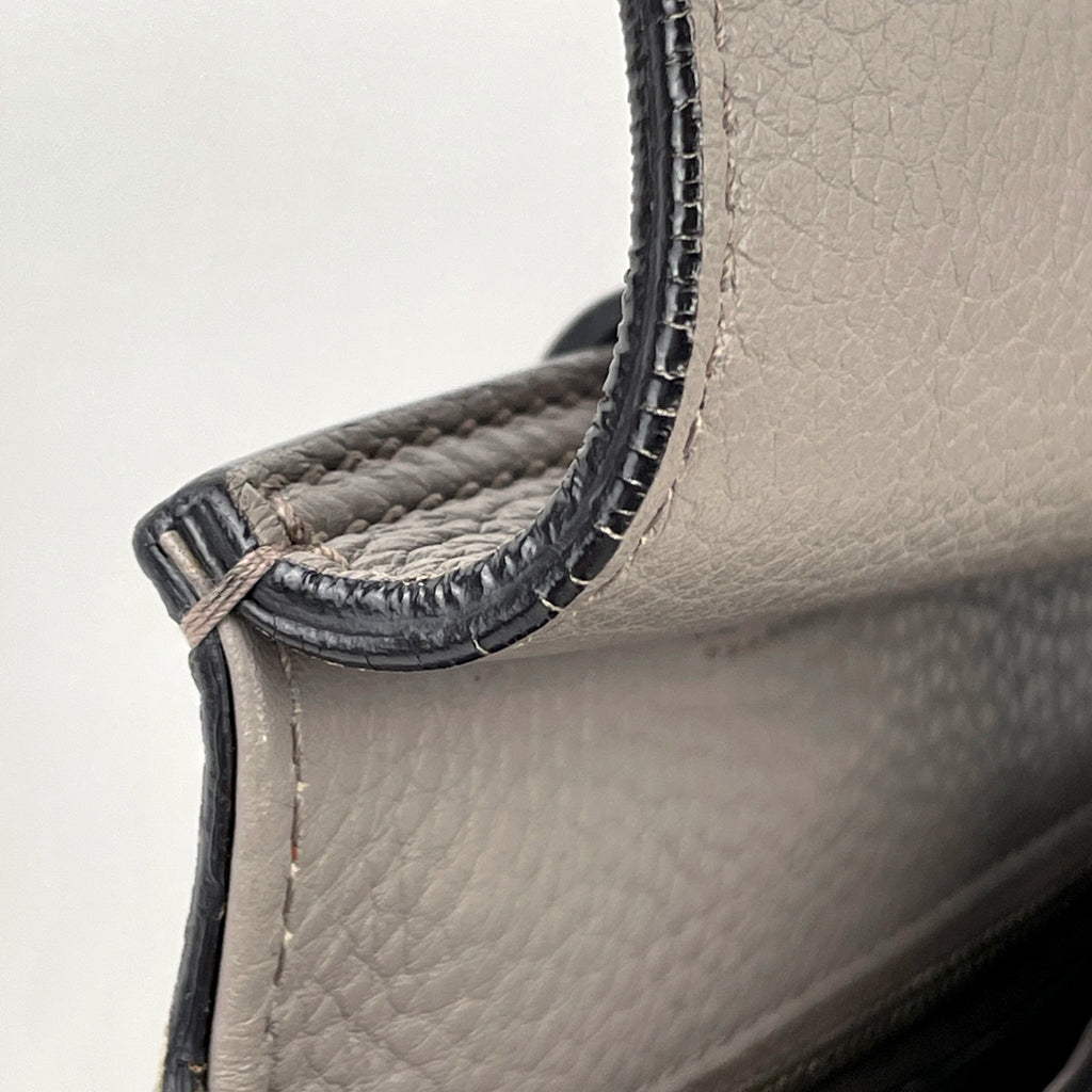 グッチ バンブー デイリー トップハンドルバッグ 2WAY ショルダーバッグ 竹 ハンドバッグ レザー グレー 370831 レディース 【中古】brbag