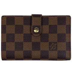 ルイ・ヴィトン ポルトモネ ビエ ヴィエノワ 札入れ 小銭入れ がま口 二つ折り財布 ダミエ ブラウン N61664 レディース 【中古】brbag