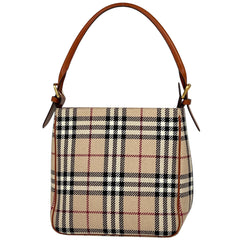 バーバリー チェック柄 ショルダーバッグ ワンショルダー ショルダーバッグ ファブリック ベージュ レディース 【中古】brbag