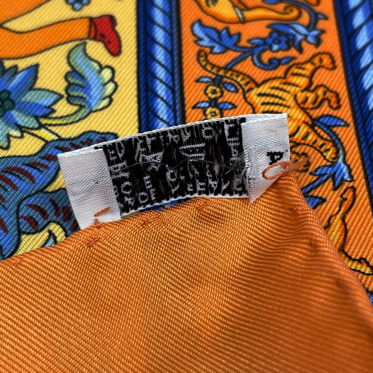 バイセル公式】エルメス カレ 90 CHASSE EN INDE インドの狩猟 象柄 馬