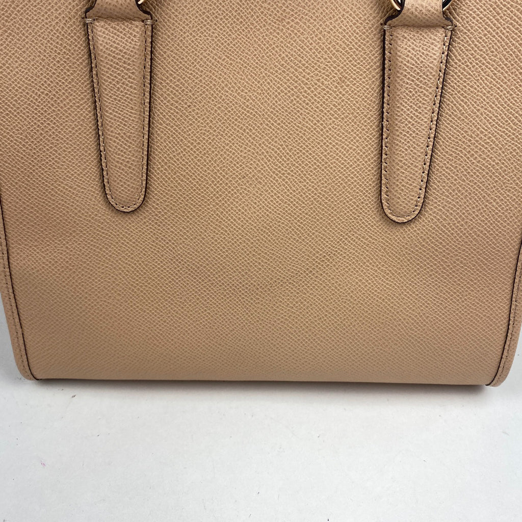 コーチ ロゴ ハンドバッグ ミニクロスビー キャリーオール ハンドバッグ レザー ベージュ 33996 レディース 【中古】brbag
