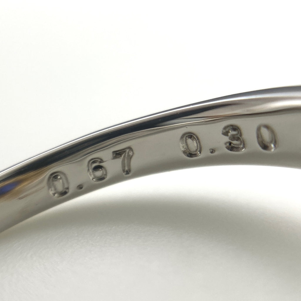 タサキ サファイア デザインリング プラチナ YG イエローゴールド 指輪 メレダイヤ リング 12号 Pt900 K18 サファイア レディース 【中古】brjwl